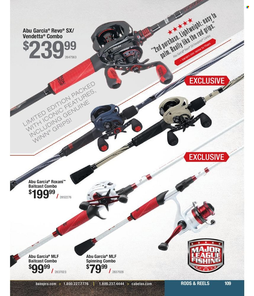 Bass Pro Shops flyer . Page 109.