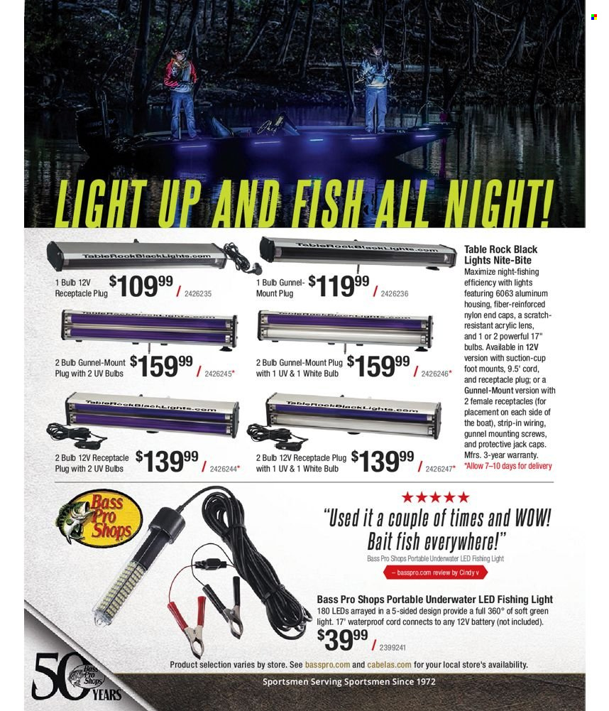 Bass Pro Shops flyer . Page 169.