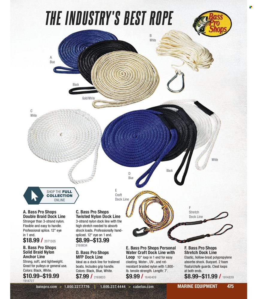 Bass Pro Shops flyer . Page 209.