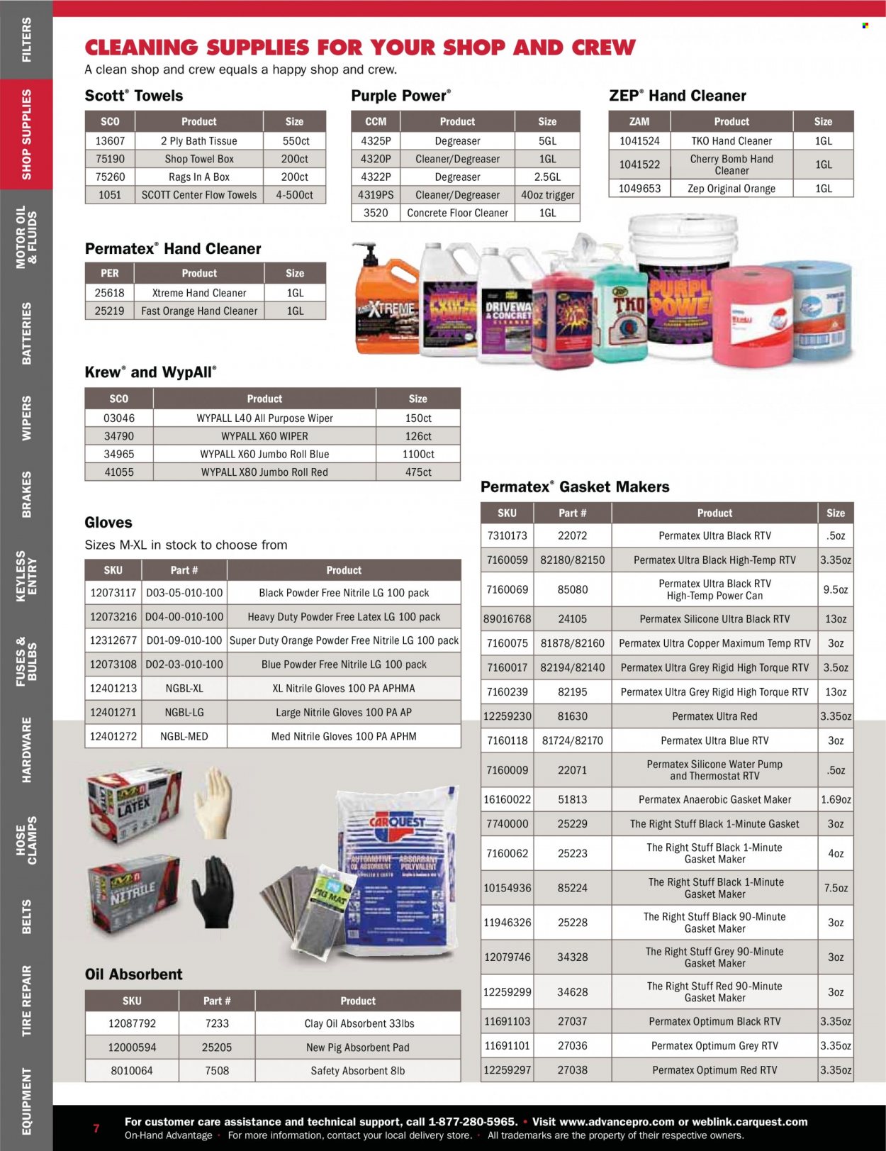 Carquest flyer . Page 7.