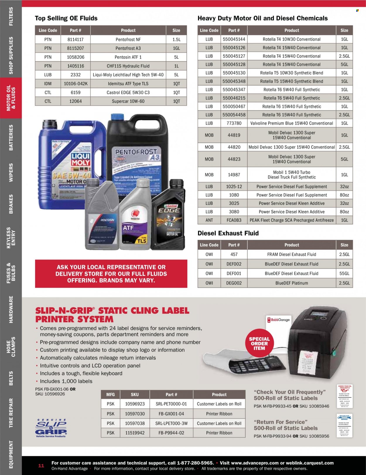 Carquest flyer . Page 11.