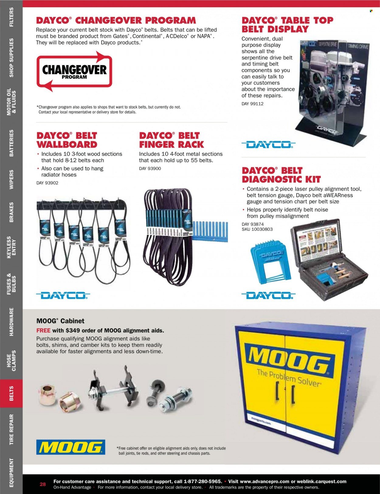 Carquest flyer . Page 28.