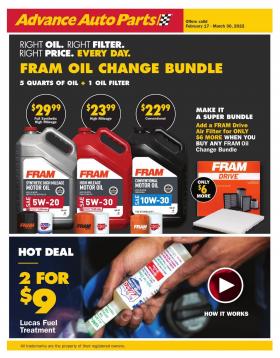 Advance Auto Parts - February/March Online Flyer