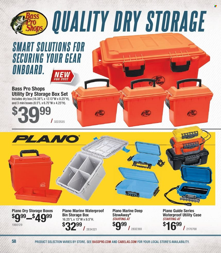 Bass Pro Shops flyer . Page 58.