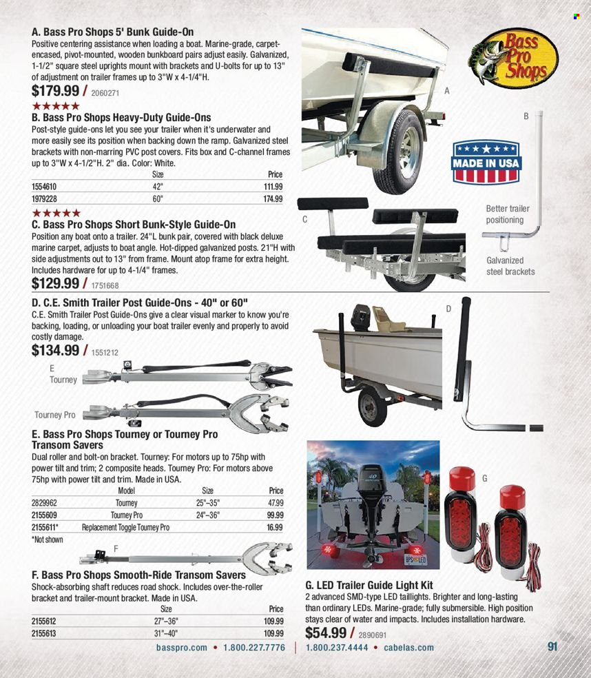 Bass Pro Shops flyer . Page 91.
