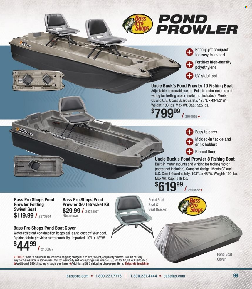 Bass Pro Shops flyer . Page 99.
