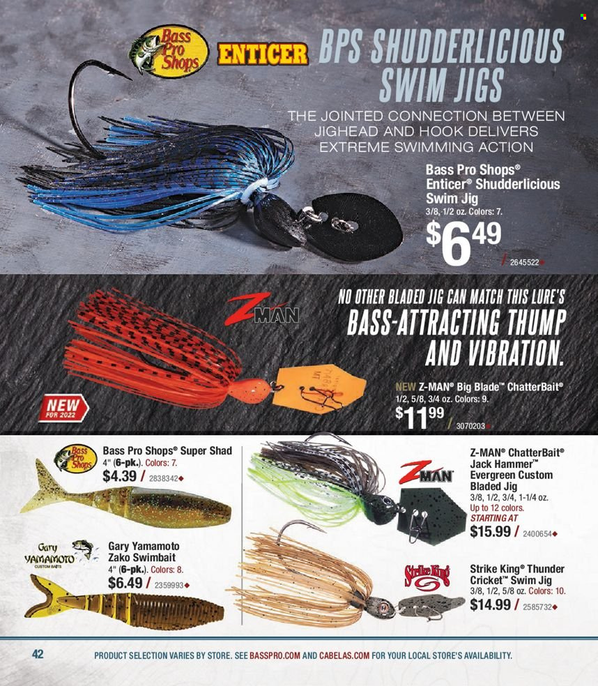 Bass Pro Shops flyer . Page 42.