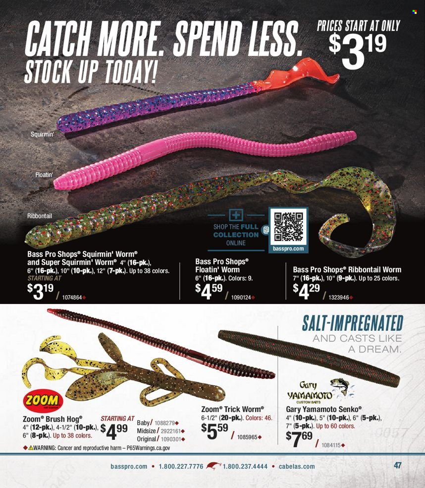 Bass Pro Shops flyer . Page 47.