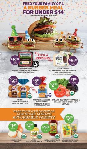 Natural Grocers - Burger Meal Deal