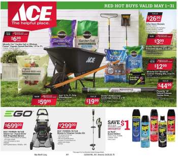 ACE Hardware Ad - May Red Hot Buys