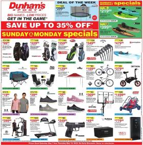 Dunham's Sports - Spring Deals