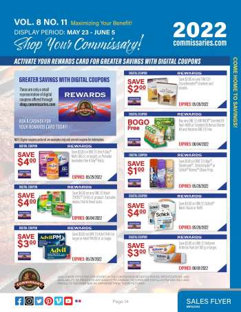 Commissary Flyer - 05/23/2022 - 06/05/2022.