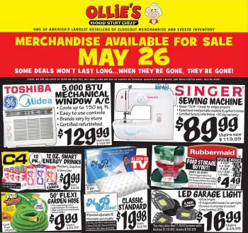 Ollie's Bargain Outlet Flyer - 05/26/2022 - 06/01/2022.