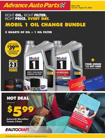 Advance Auto Parts Indianapolis weekly ads
