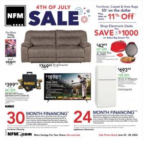 Nebraska Furniture Mart - 4th Of July Sale