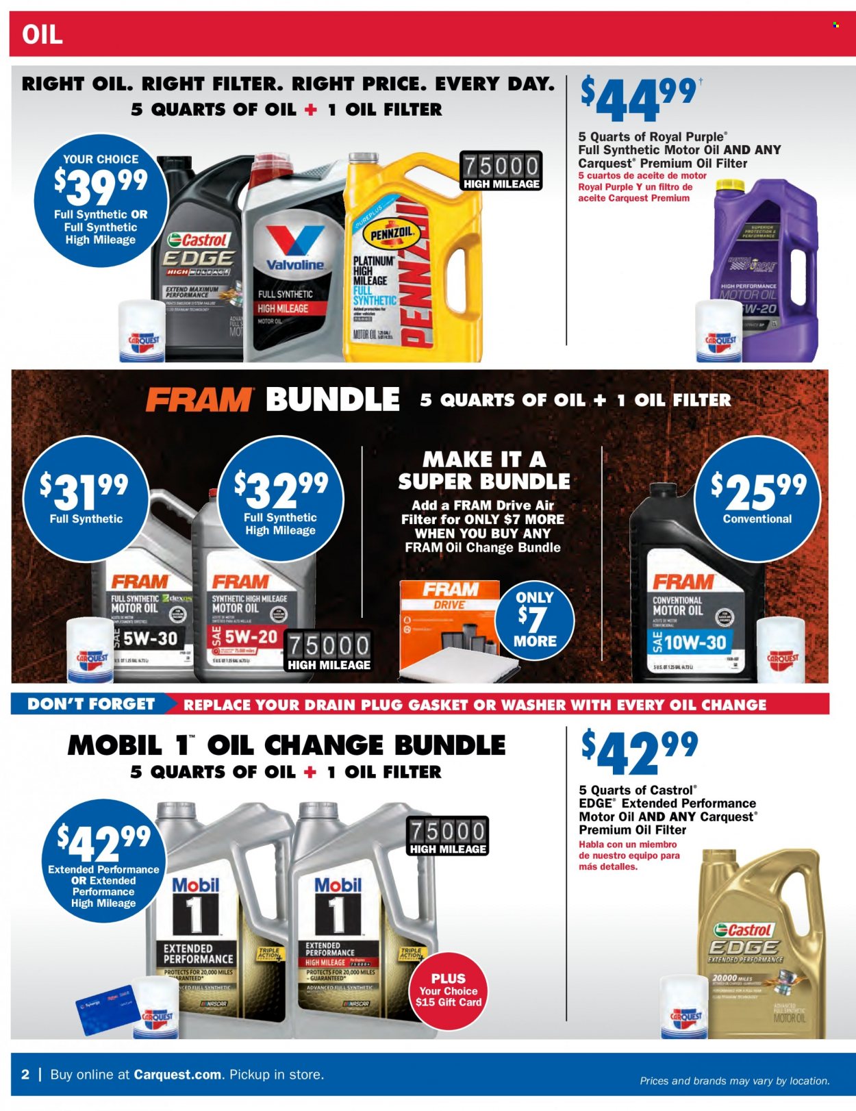 Carquest flyer  - 06.23.2022 - 08.24.2022. Page 2.