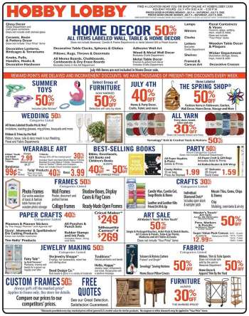 Hobby Lobby Indianapolis weekly ads