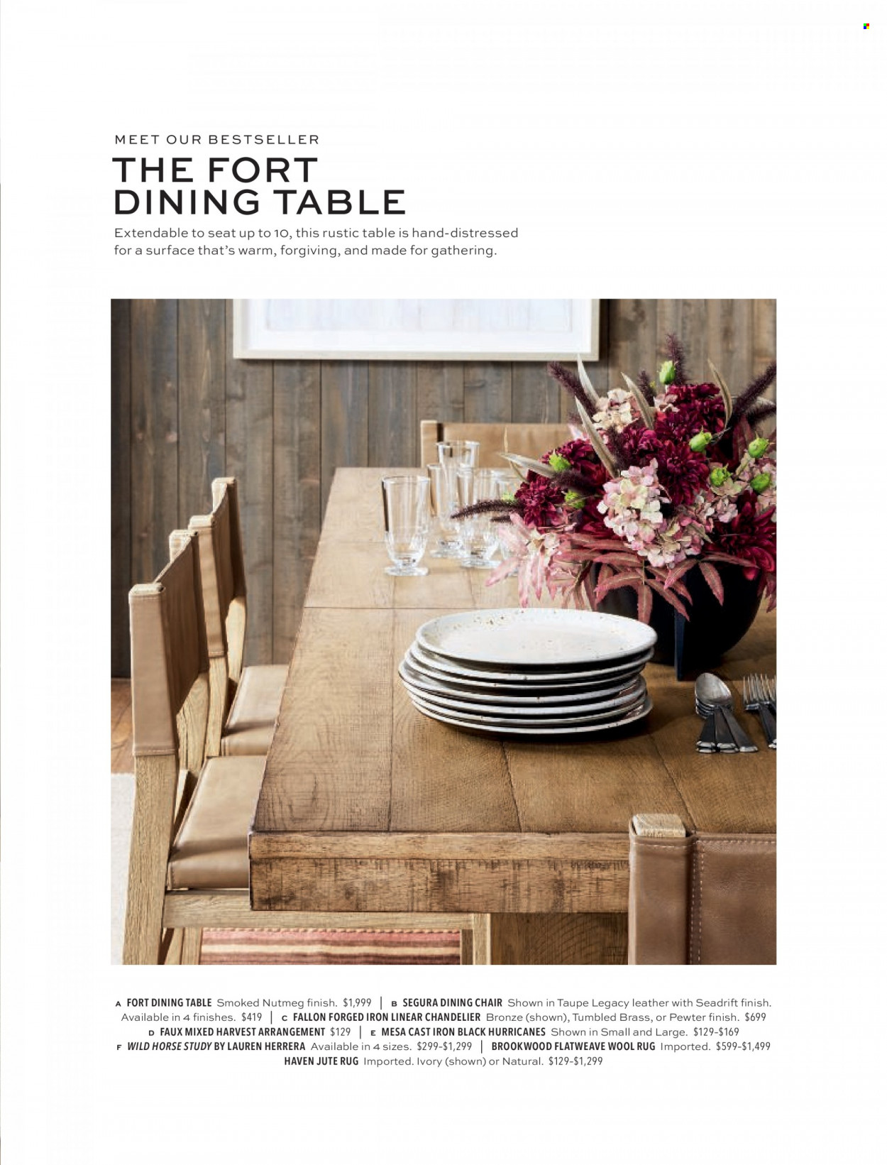 Pottery Barn flyer . Page 11.