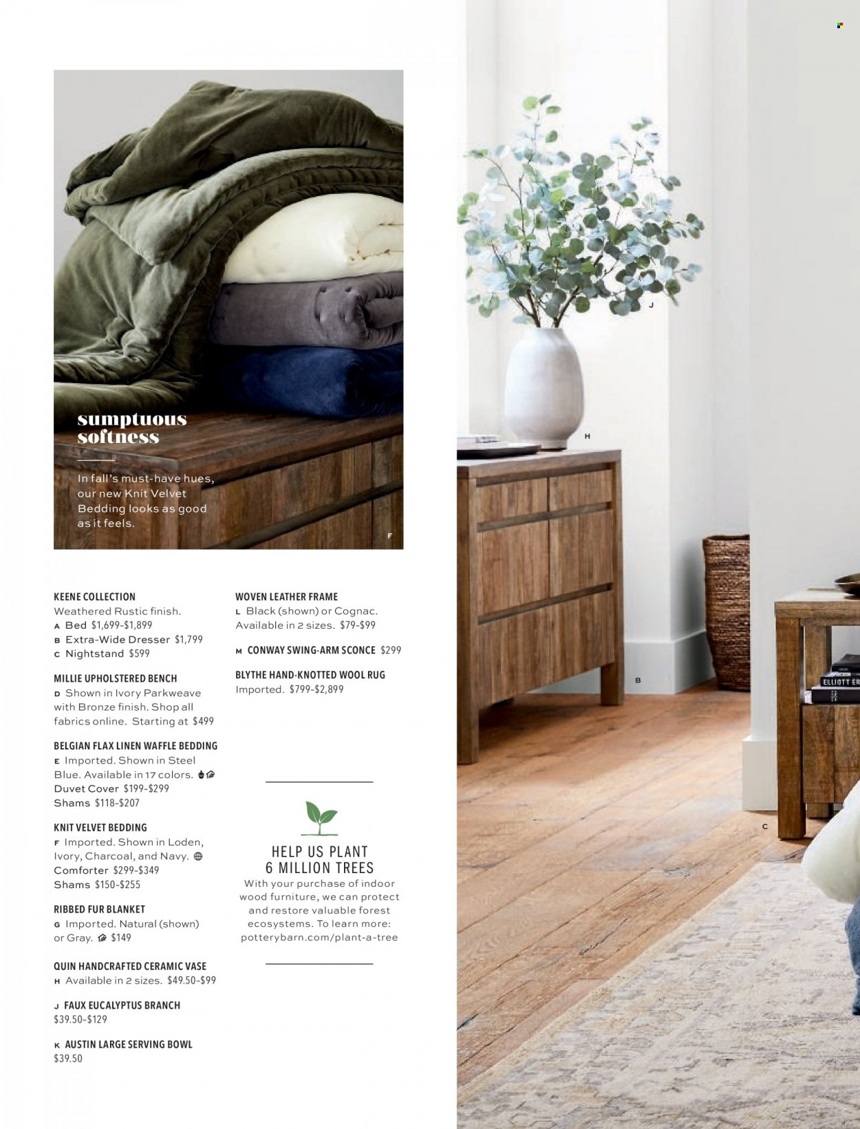 Pottery Barn flyer . Page 20.