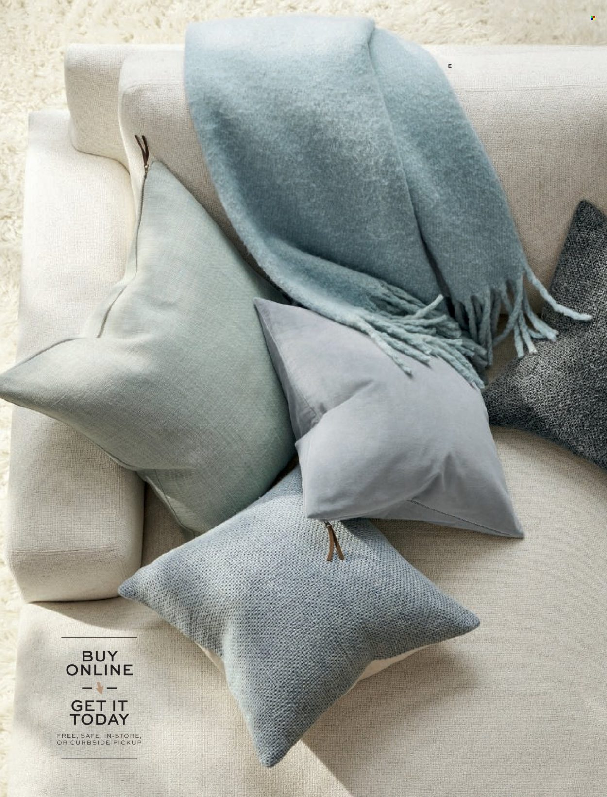 Pottery Barn flyer . Page 52.