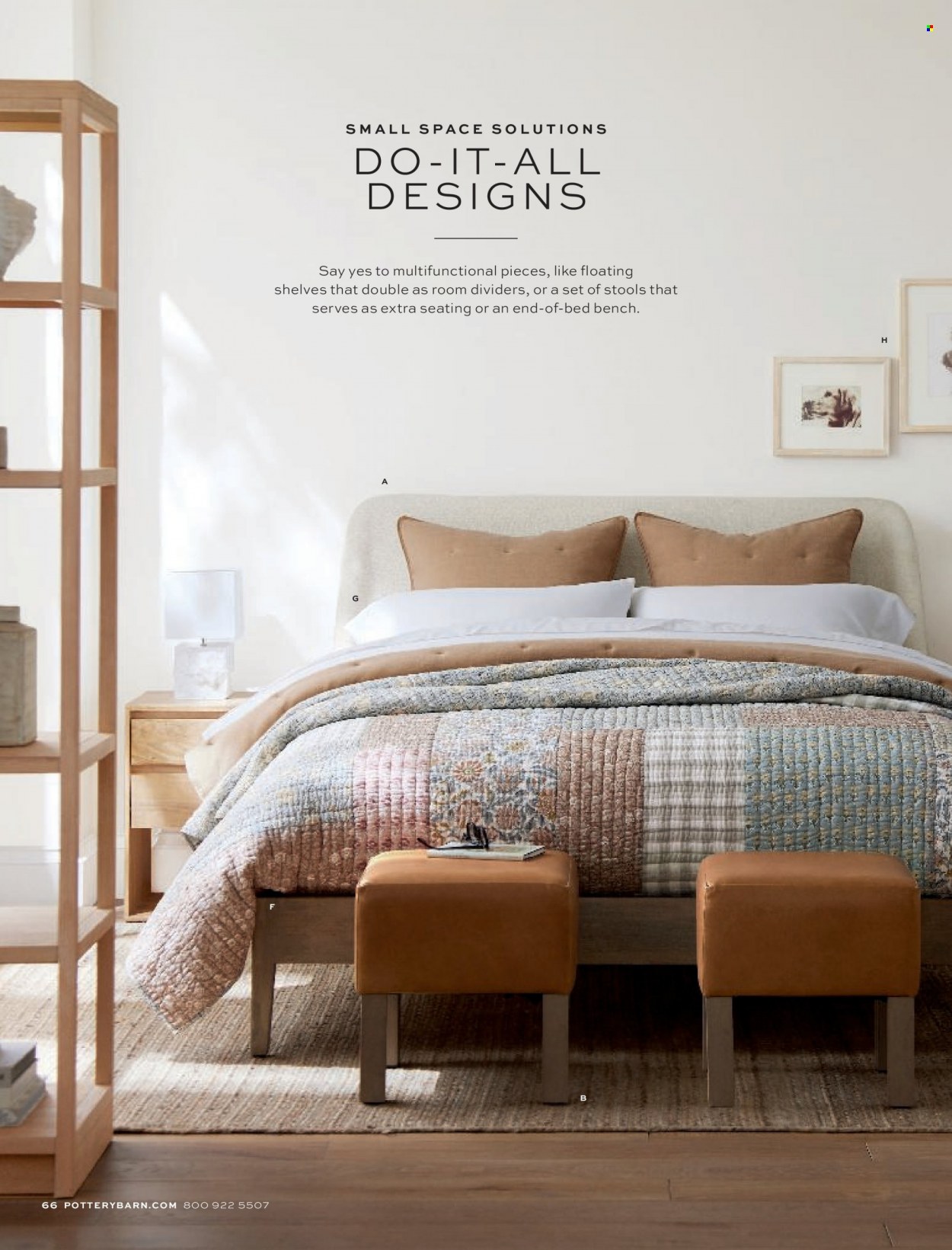Pottery Barn flyer . Page 66.