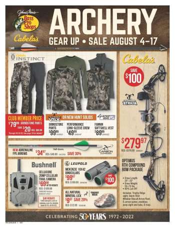 Bass Pro Shops Ad - Archery Gear Up Sale!