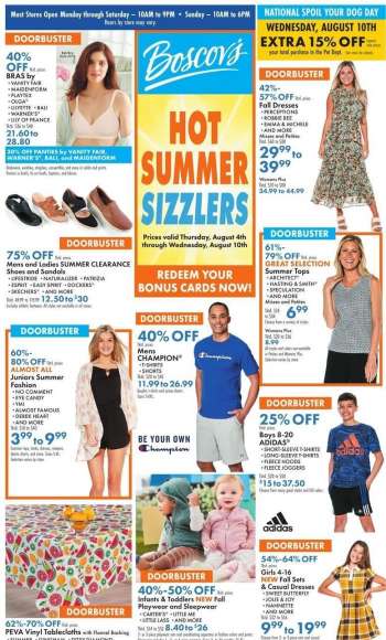 Boscov's Ad - Hot Summer Sizzlers