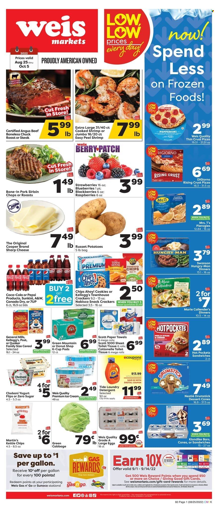 Weis flyer  - 08.25.2022 - 10.05.2022. Page 1.
