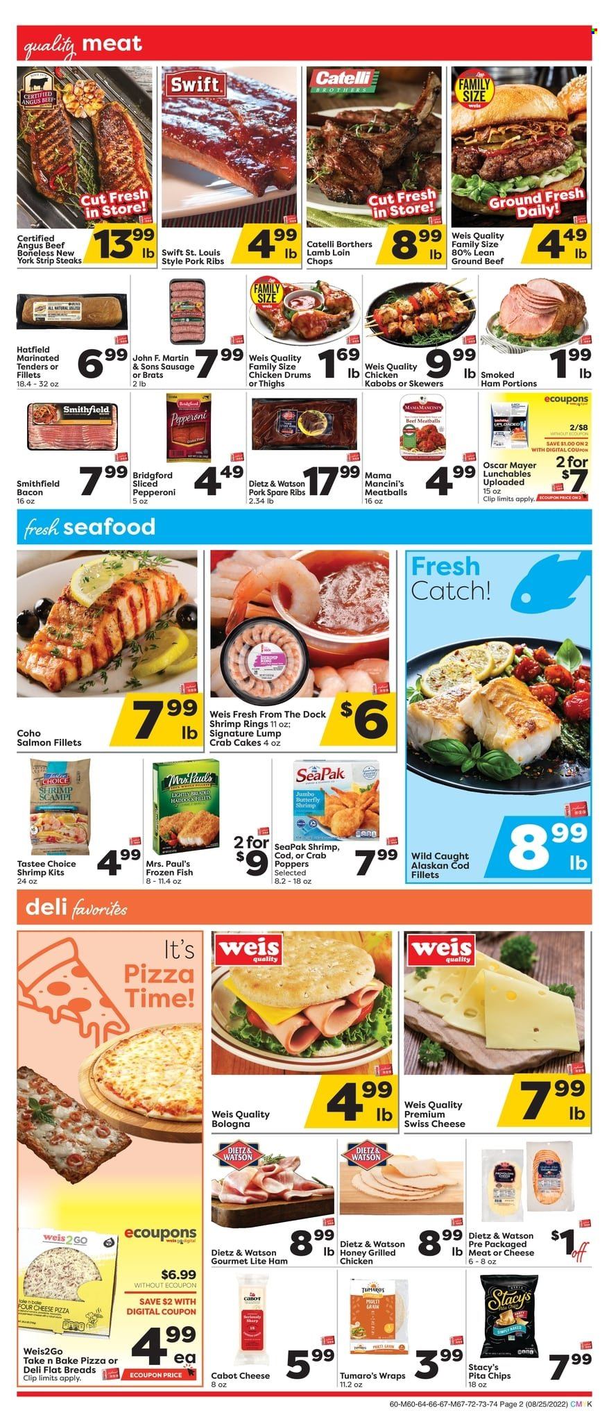 Weis flyer  - 08.25.2022 - 10.05.2022. Page 2.
