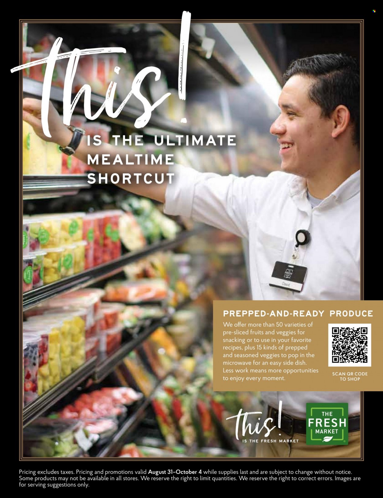 The Fresh Market flyer  - 08.31.2022 - 10.04.2022. Page 36.