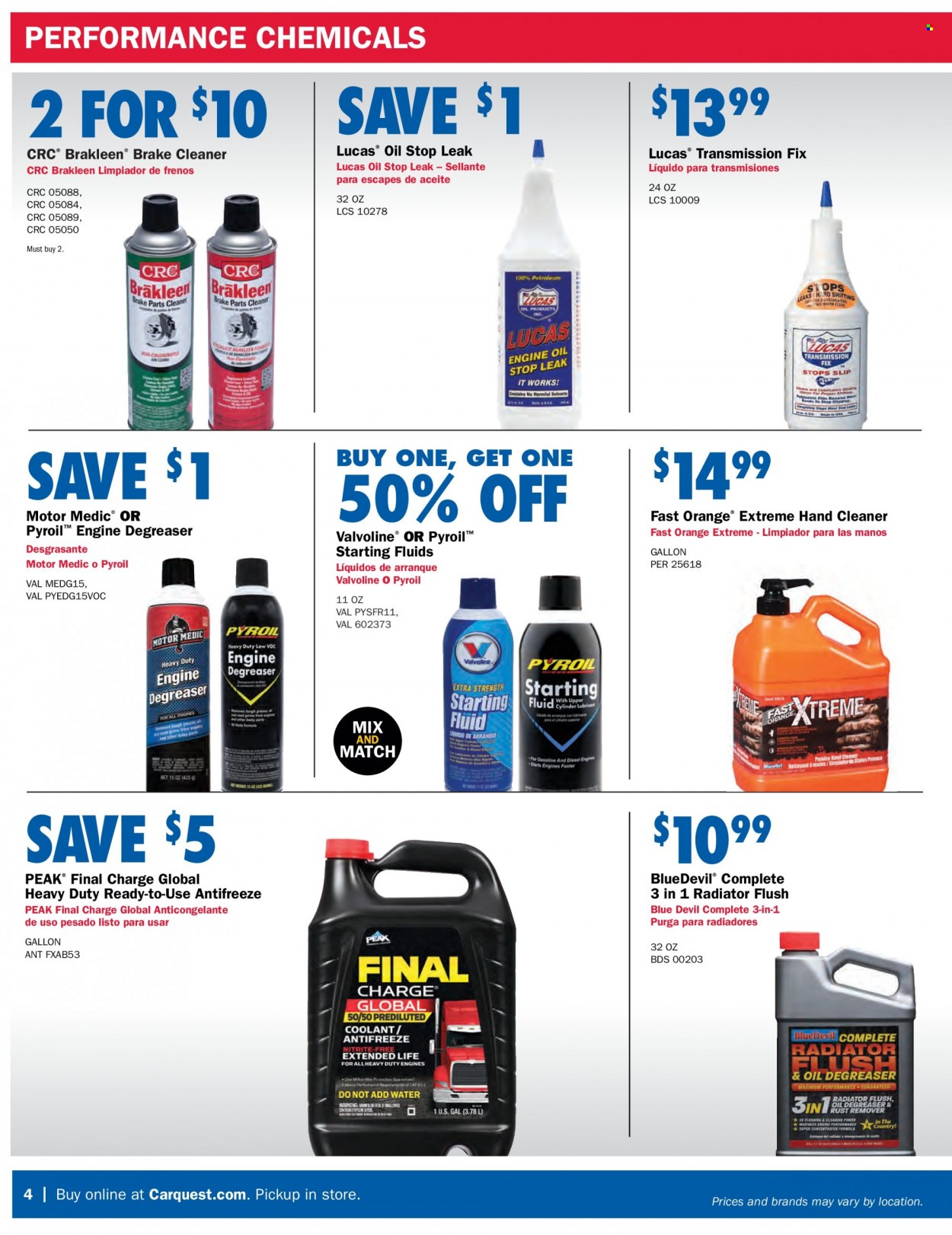 Carquest flyer  - 08.25.2022 - 10.05.2022. Page 4.