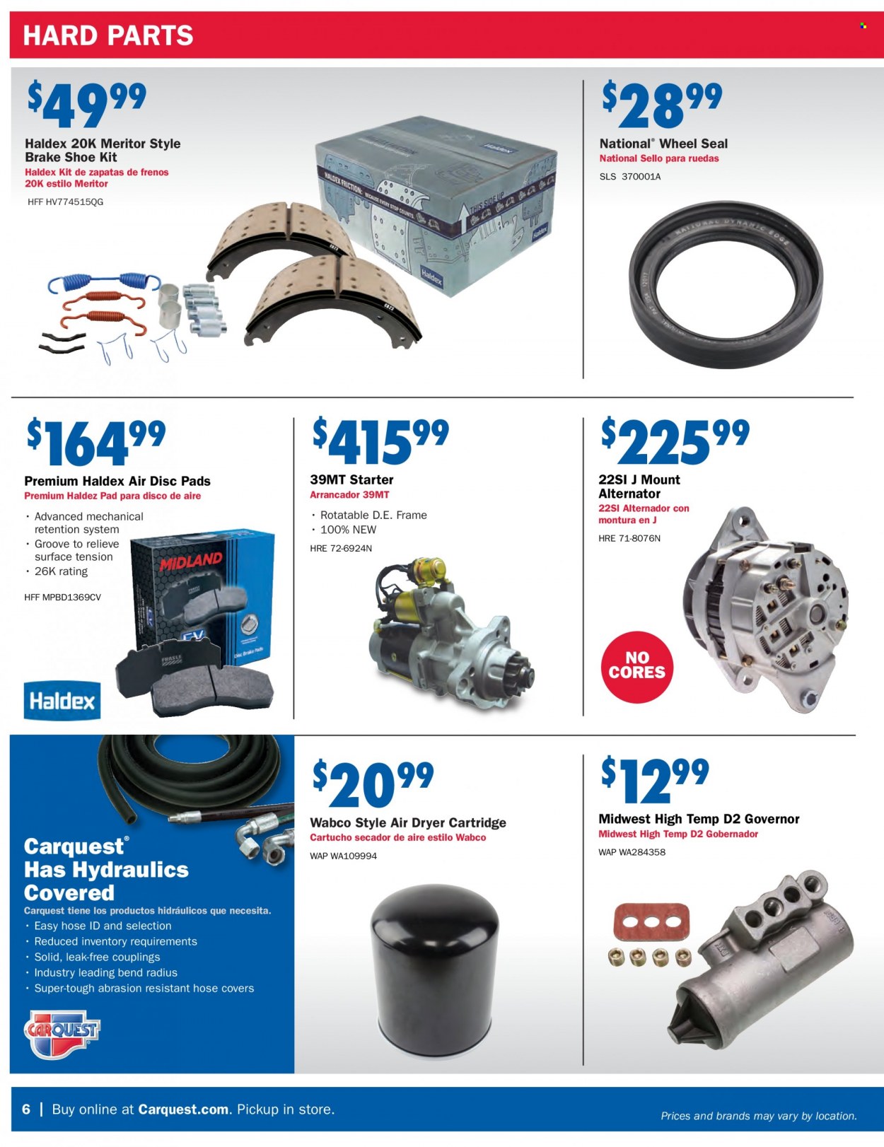 Carquest flyer  - 08.25.2022 - 10.05.2022. Page 6.