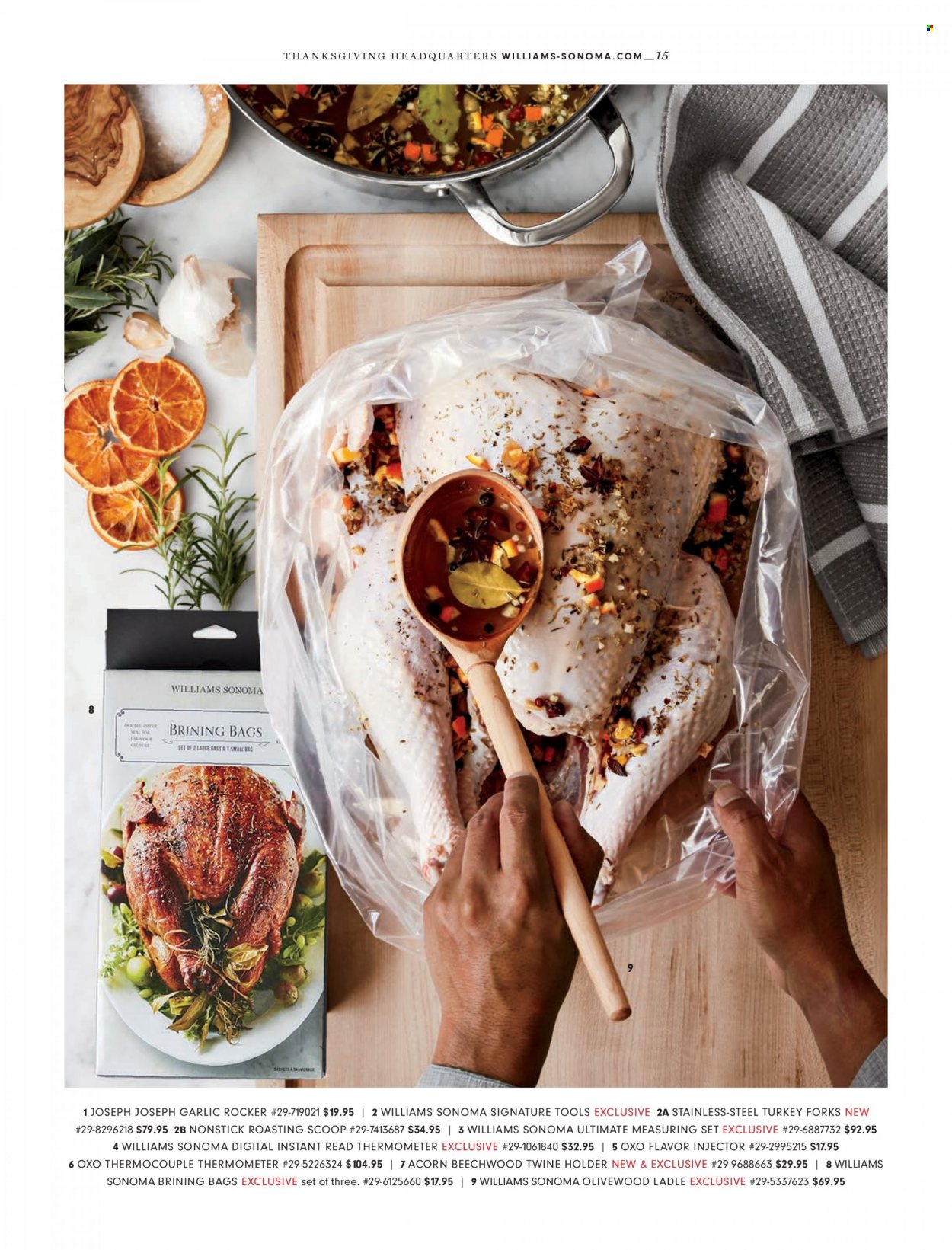 Williams-Sonoma flyer . Page 15.