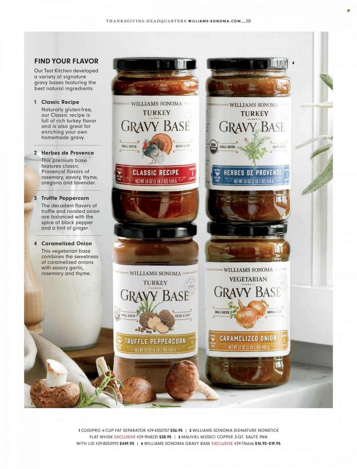 Williams-Sonoma flyer . Page 19.
