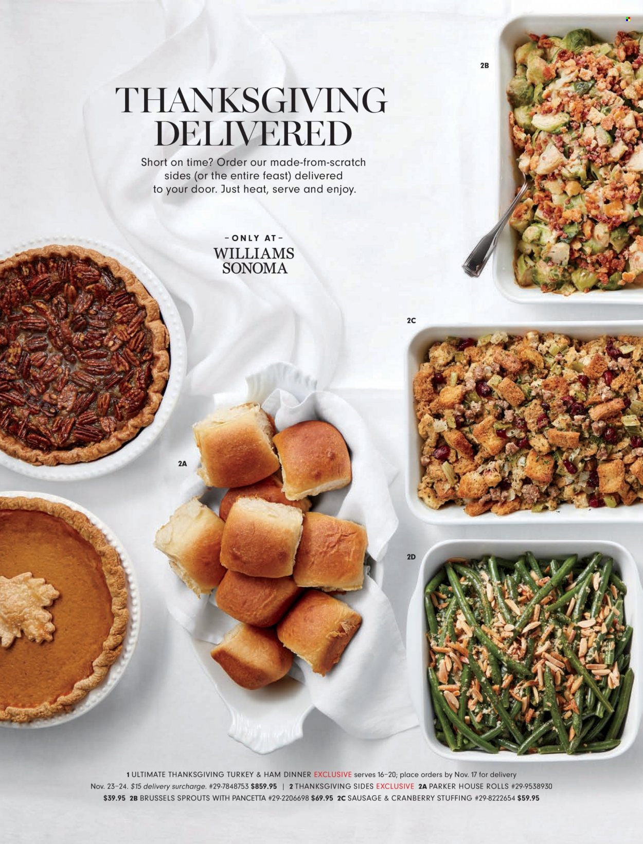 Williams-Sonoma flyer . Page 28.