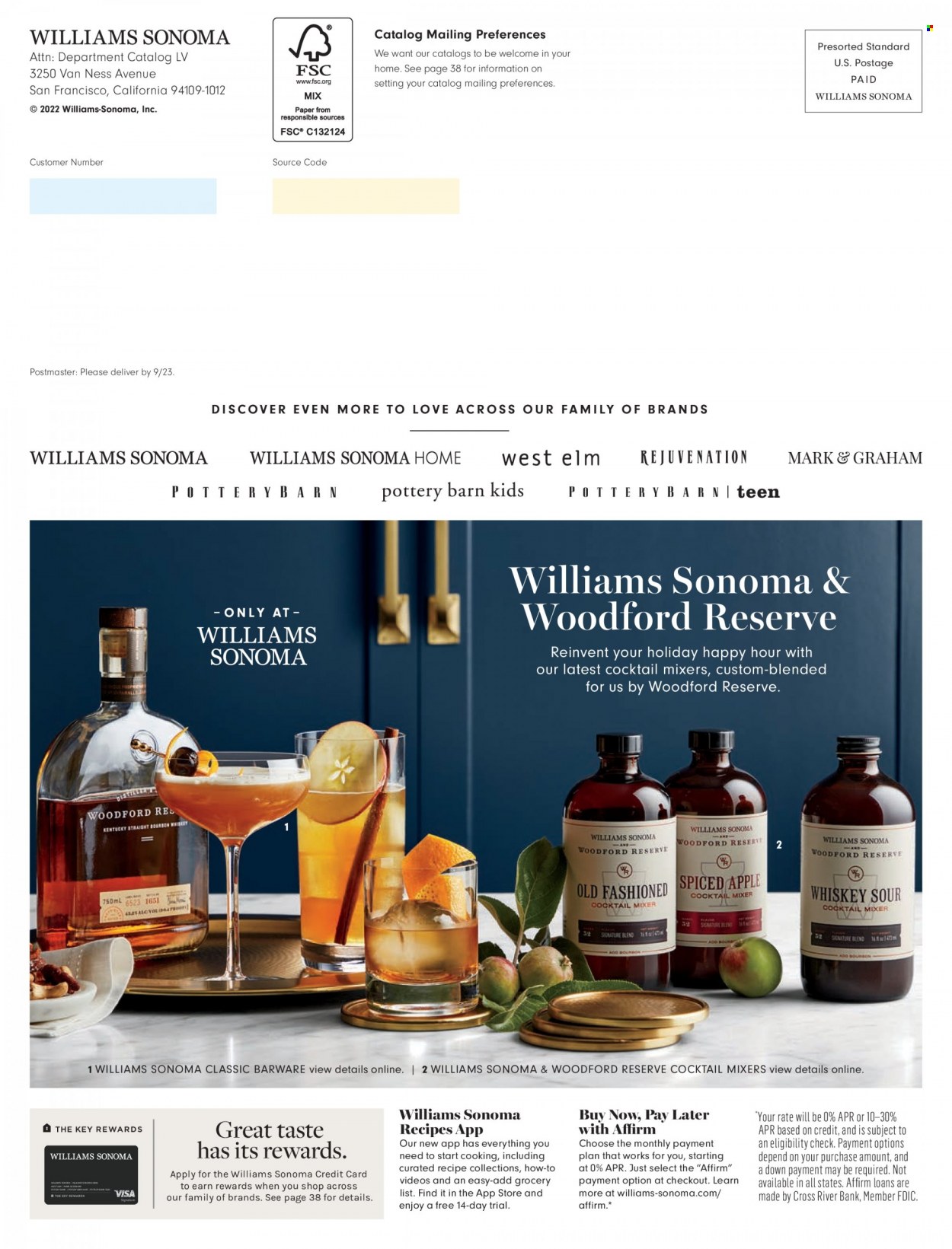 Williams-Sonoma flyer . Page 56.