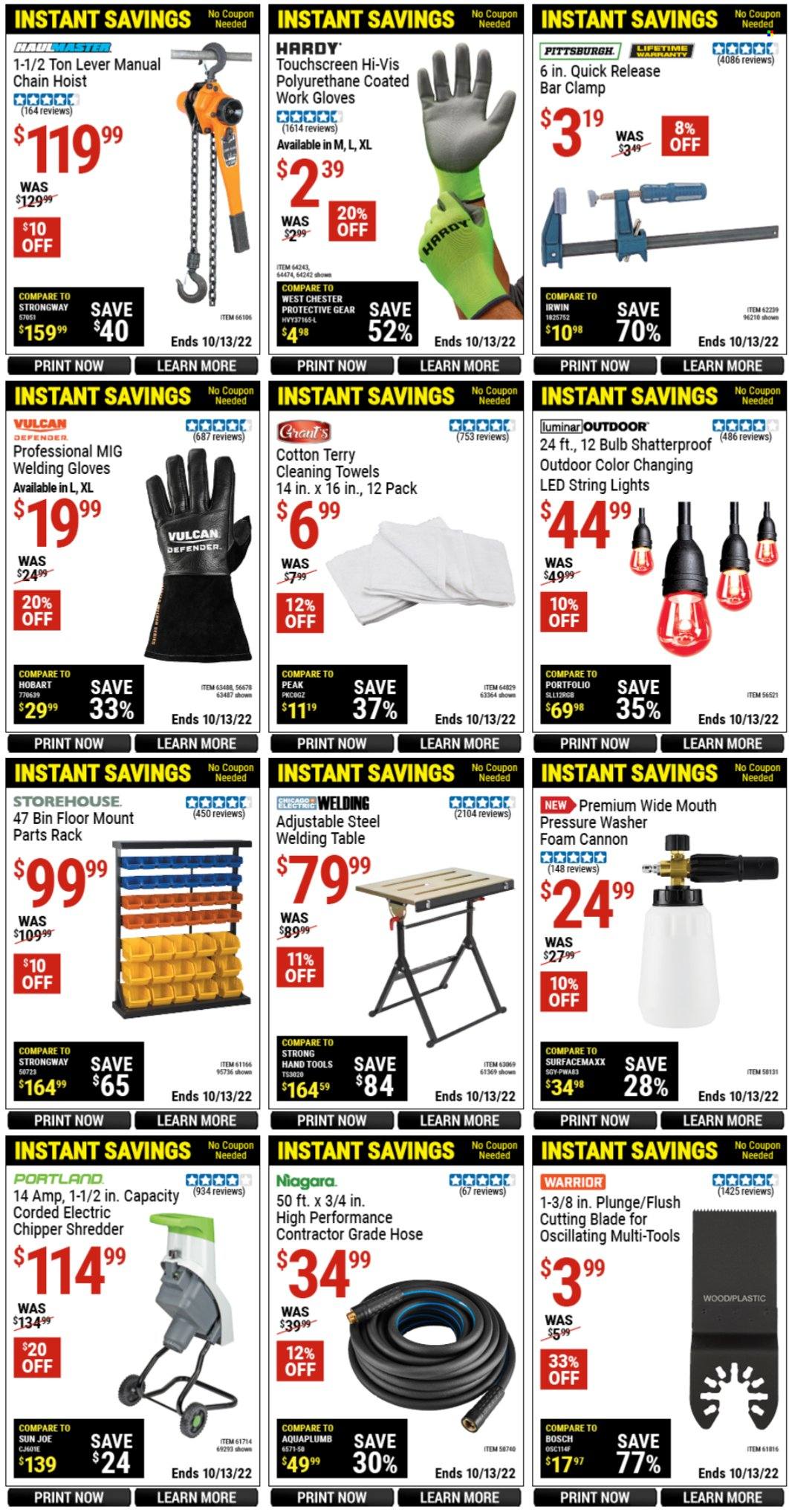 Harbor Freight flyer  - 09.15.2022 - 10.13.2022. Page 4.