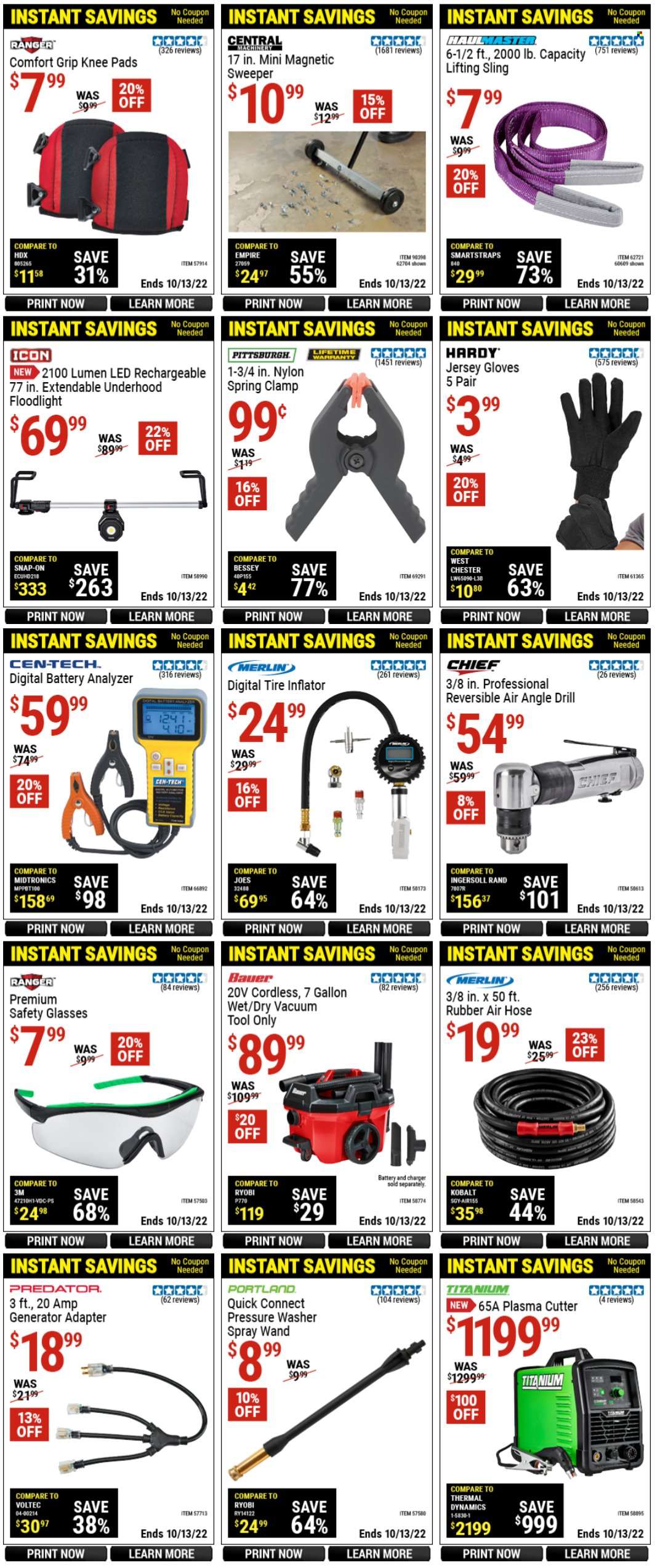 Harbor Freight flyer  - 09.15.2022 - 10.13.2022. Page 6.