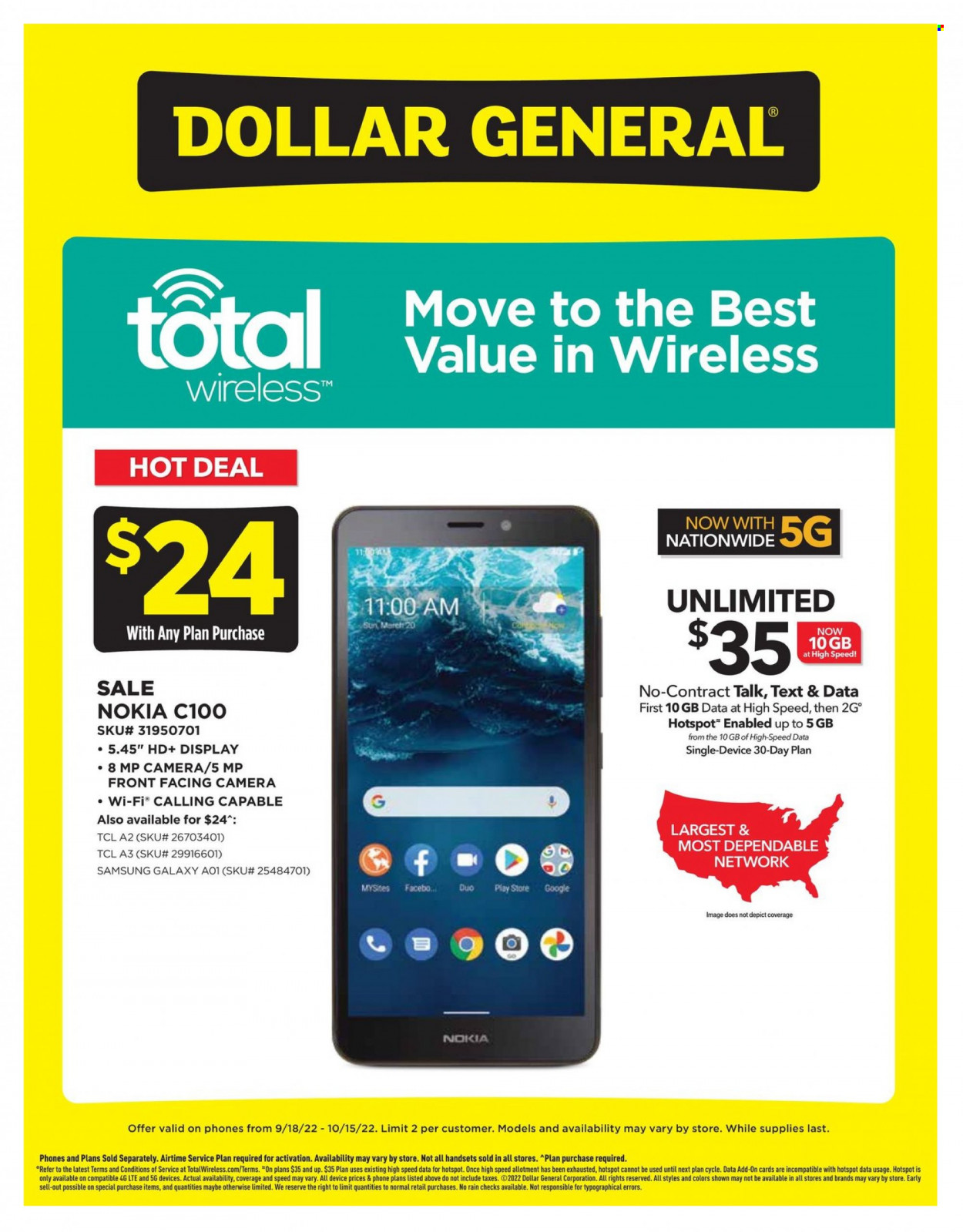 Dollar General flyer  - 09.18.2022 - 10.15.2022. Page 2.