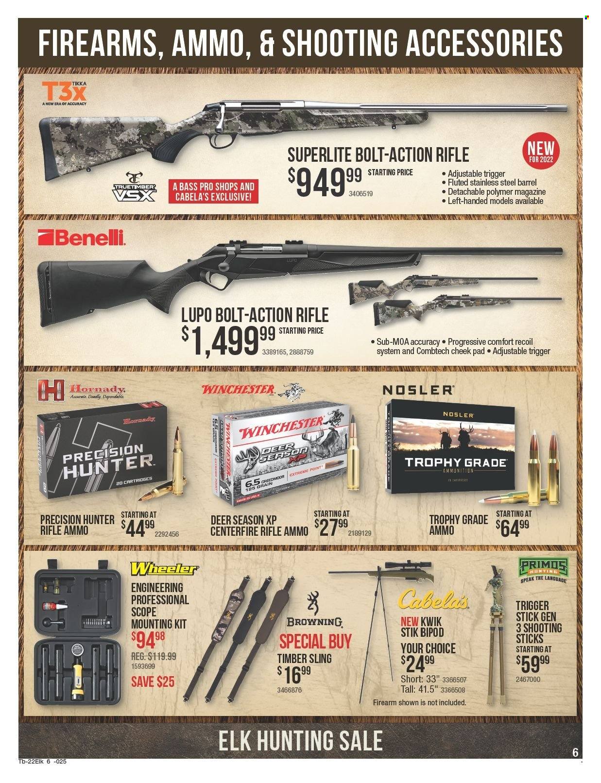 Bass Pro Shops flyer  - 09.15.2022 - 10.12.2022. Page 6.
