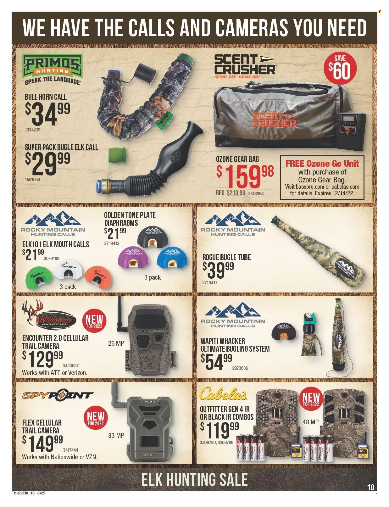 Bass Pro Shops flyer  - 09.15.2022 - 10.12.2022. Page 10.