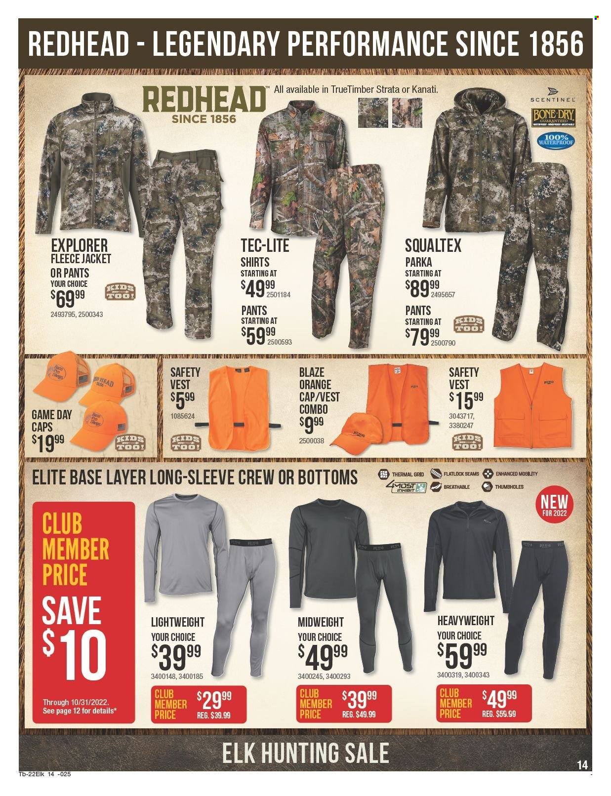 Bass Pro Shops flyer  - 09.15.2022 - 10.12.2022. Page 14.