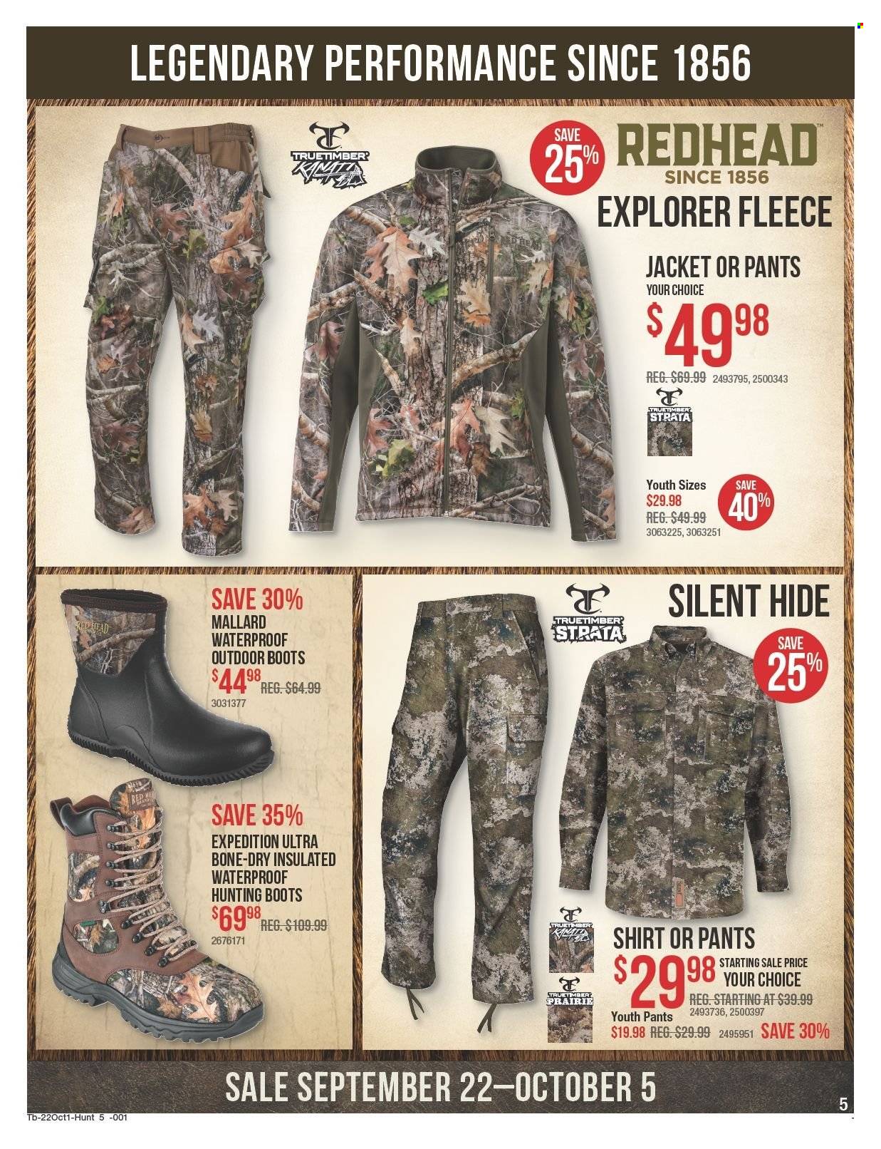 Bass Pro Shops flyer  - 09.22.2022 - 10.05.2022. Page 5.