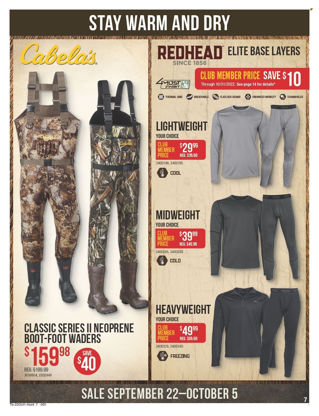Bass Pro Shops flyer  - 09.22.2022 - 10.05.2022. Page 7.