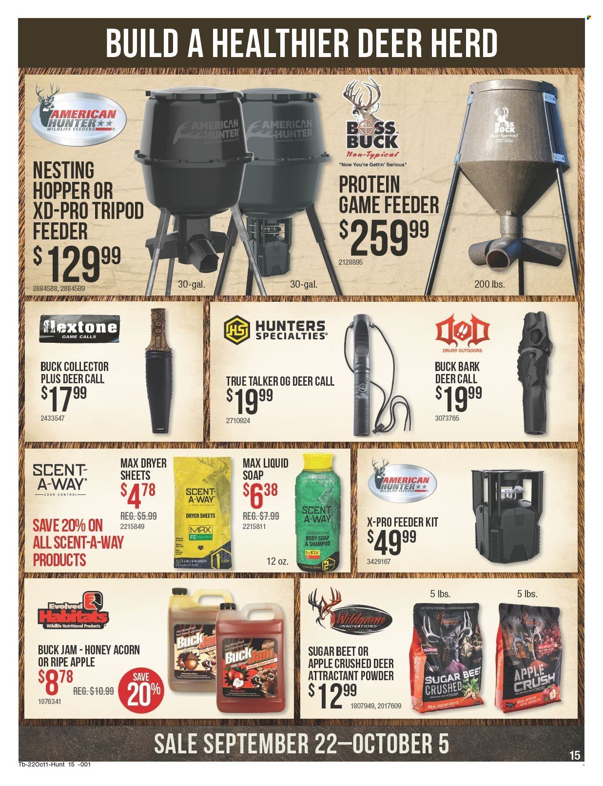 Bass Pro Shops flyer  - 09.22.2022 - 10.05.2022. Page 15.