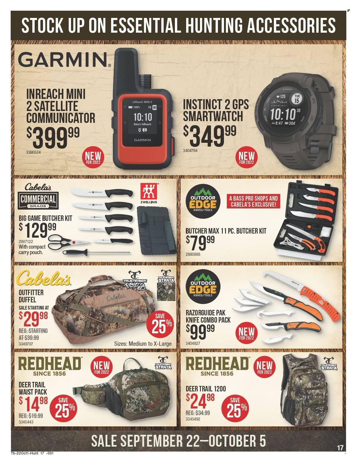 Bass Pro Shops flyer  - 09.22.2022 - 10.05.2022. Page 17.