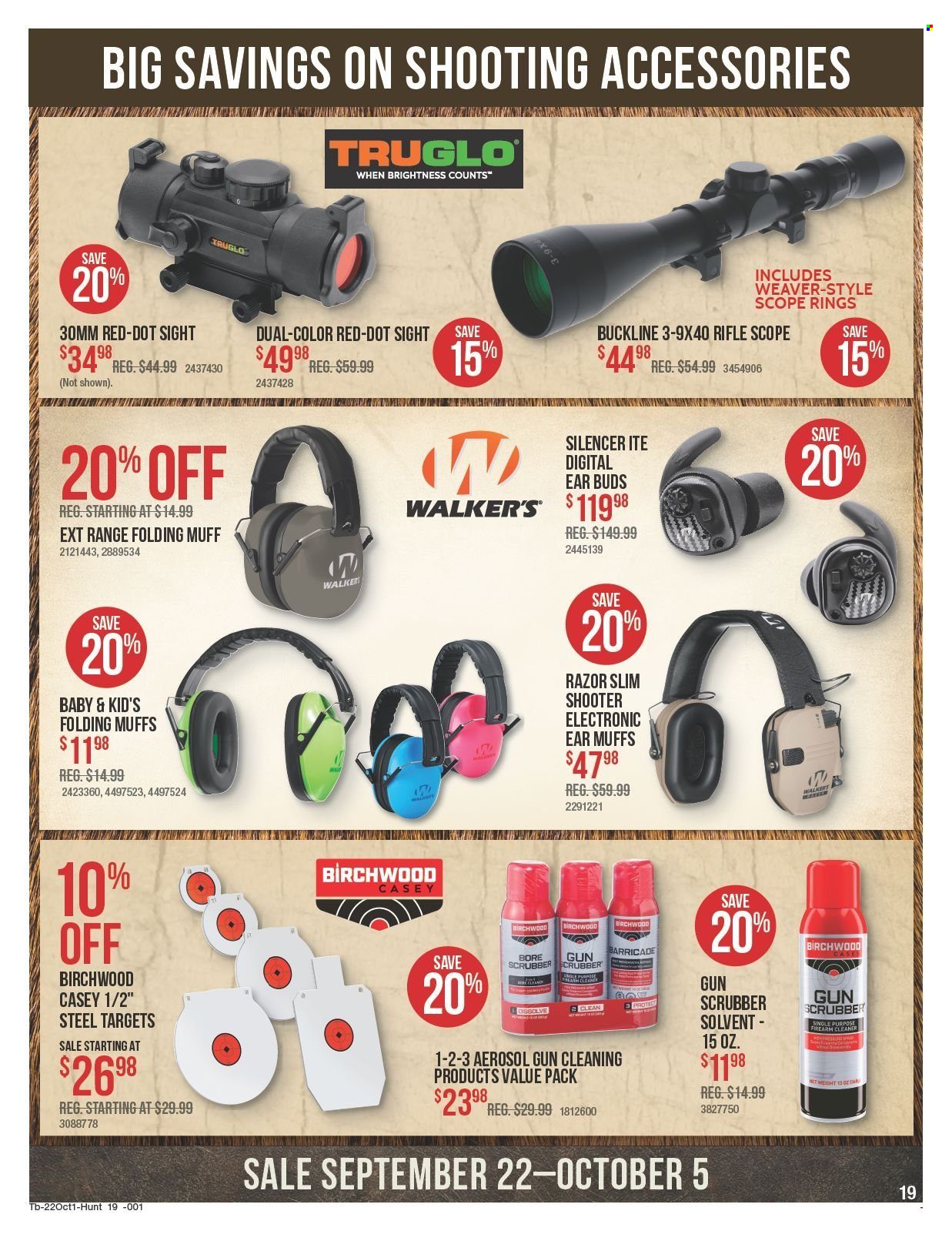 Bass Pro Shops flyer  - 09.22.2022 - 10.05.2022. Page 19.