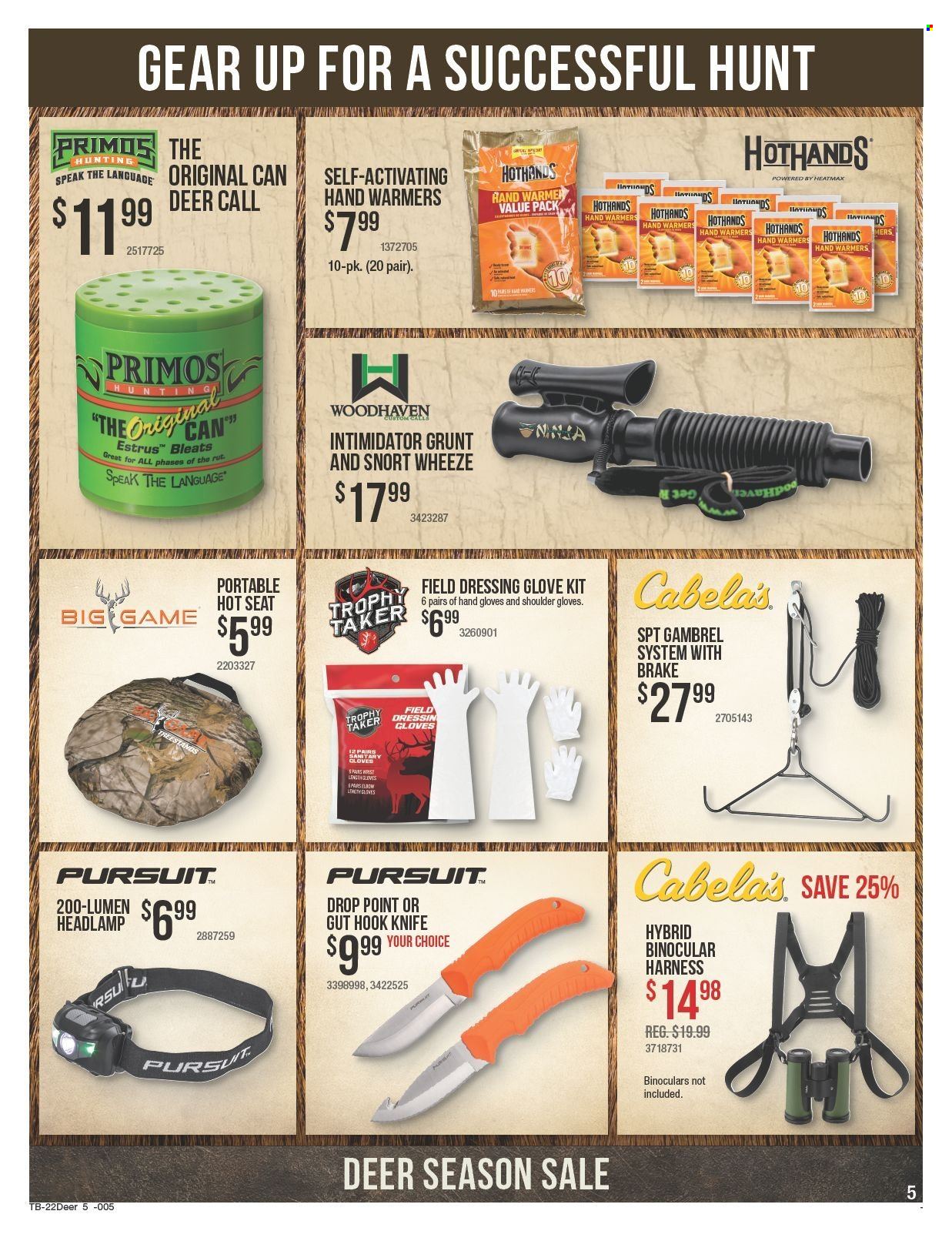 Bass Pro Shops flyer  - 09.22.2022 - 10.19.2022. Page 5.
