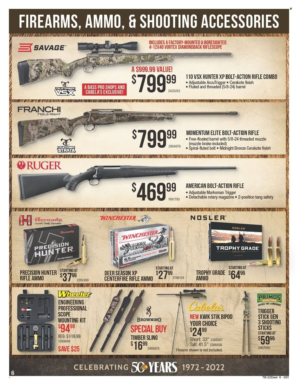 Bass Pro Shops flyer  - 09.22.2022 - 10.19.2022. Page 6.