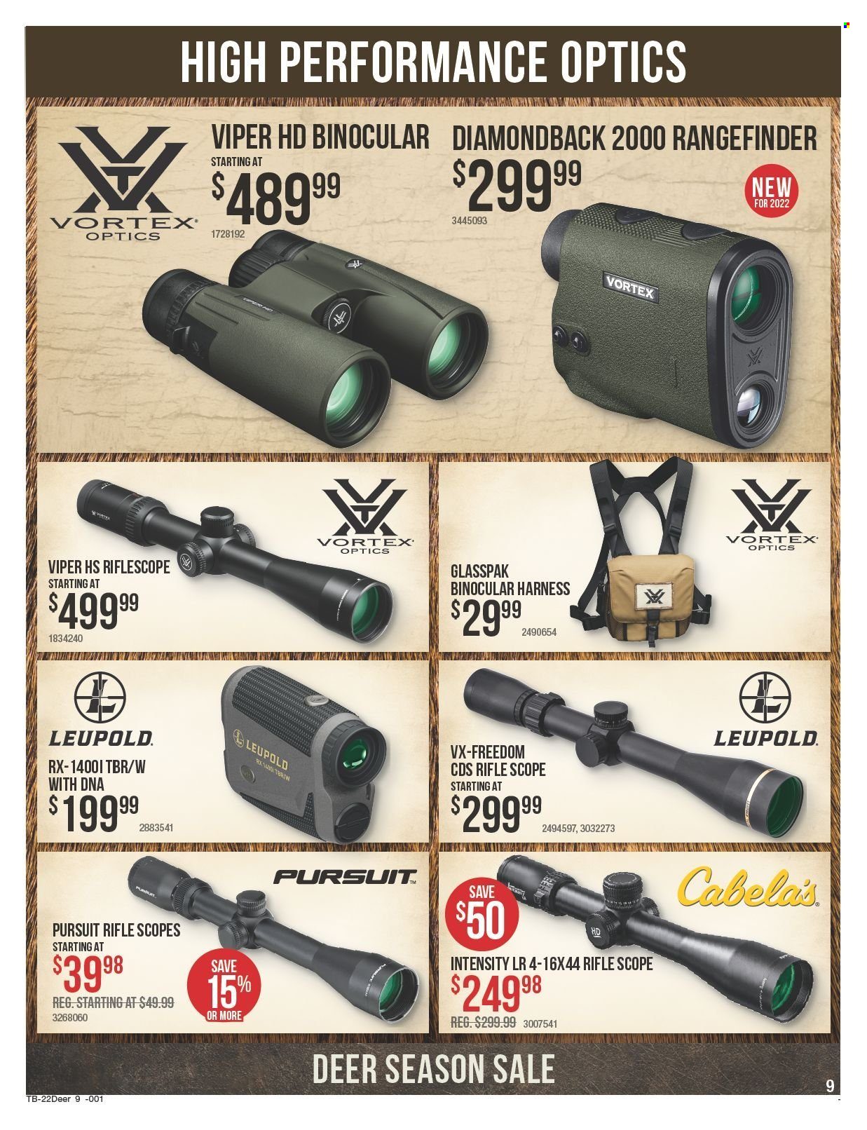 Bass Pro Shops flyer  - 09.22.2022 - 10.19.2022. Page 9.